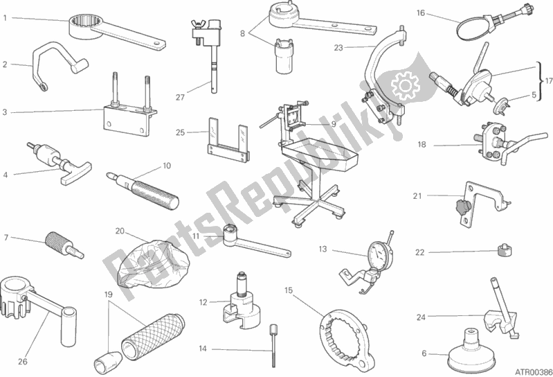 Todas las partes para Herramientas De Servicio De Taller, Motor de Ducati Scrambler Icon Thailand 803 2019 Todas las partes para Herramientas De Servicio De Taller, Motor de Ducati Scrambler Icon Thailand 803 2019